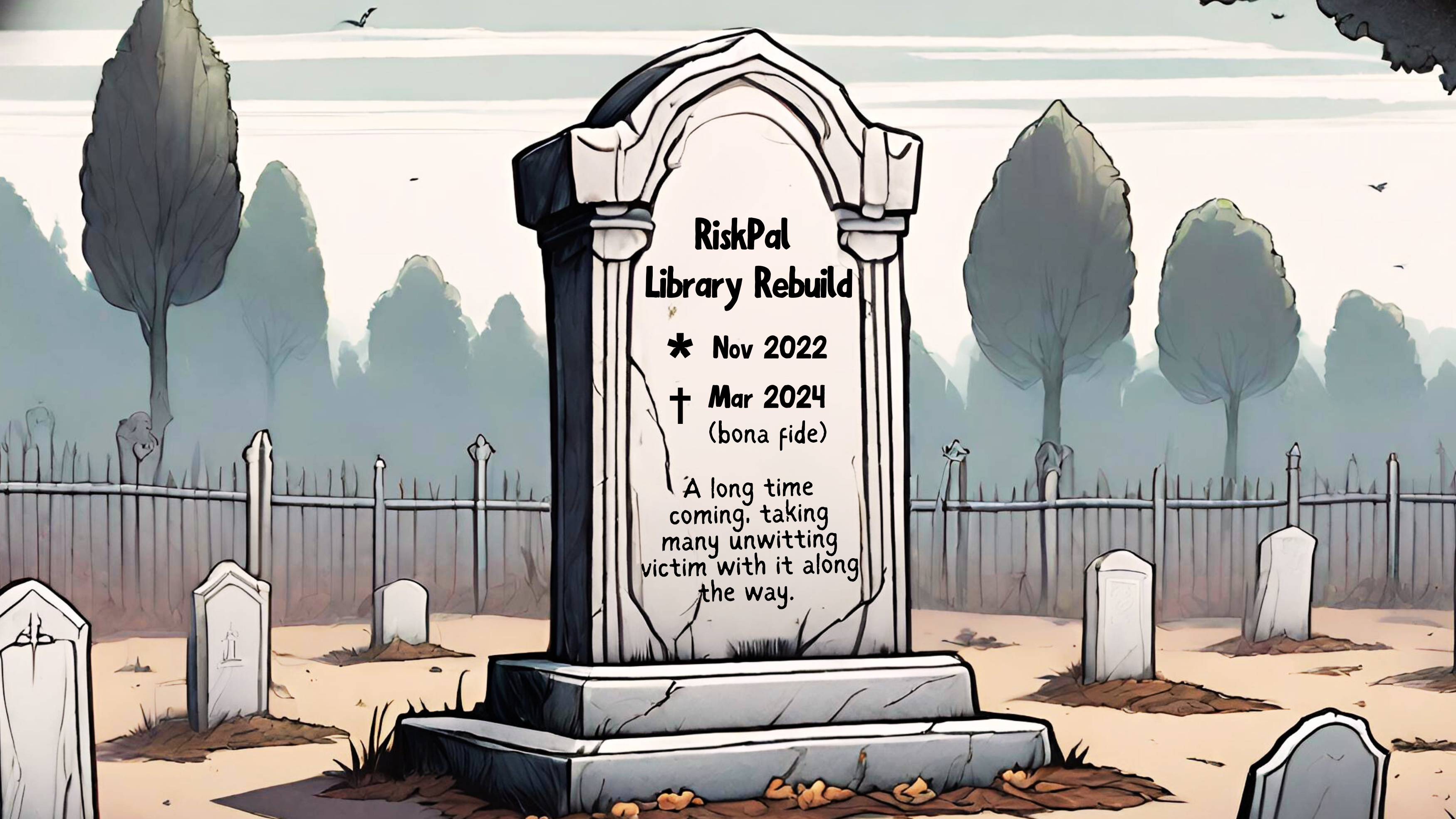 Gravestone for the RiskPal Library Development Project